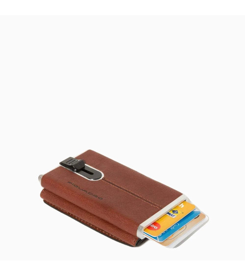 Piquadro Black Square: Tarjetero piel RFID | Envío Gratis